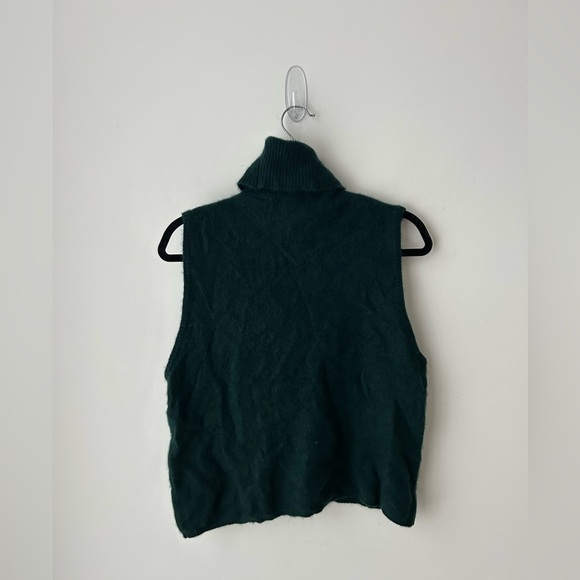 Iris Singer green cashmere turtleneck sweater - Picture 8 of 12